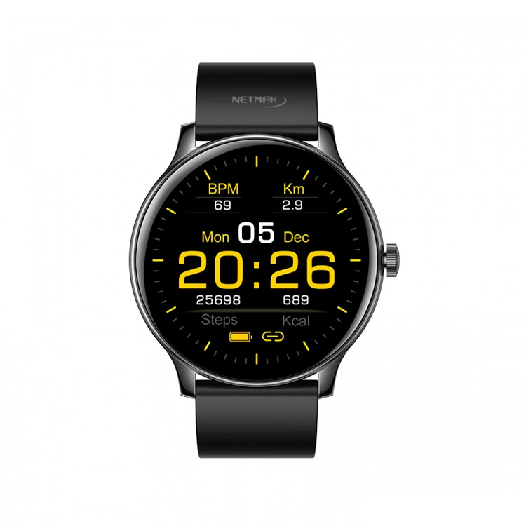 Reloj Inteligente Smartwatch Netmak Power BT5.0 Negro Art.NM-Power